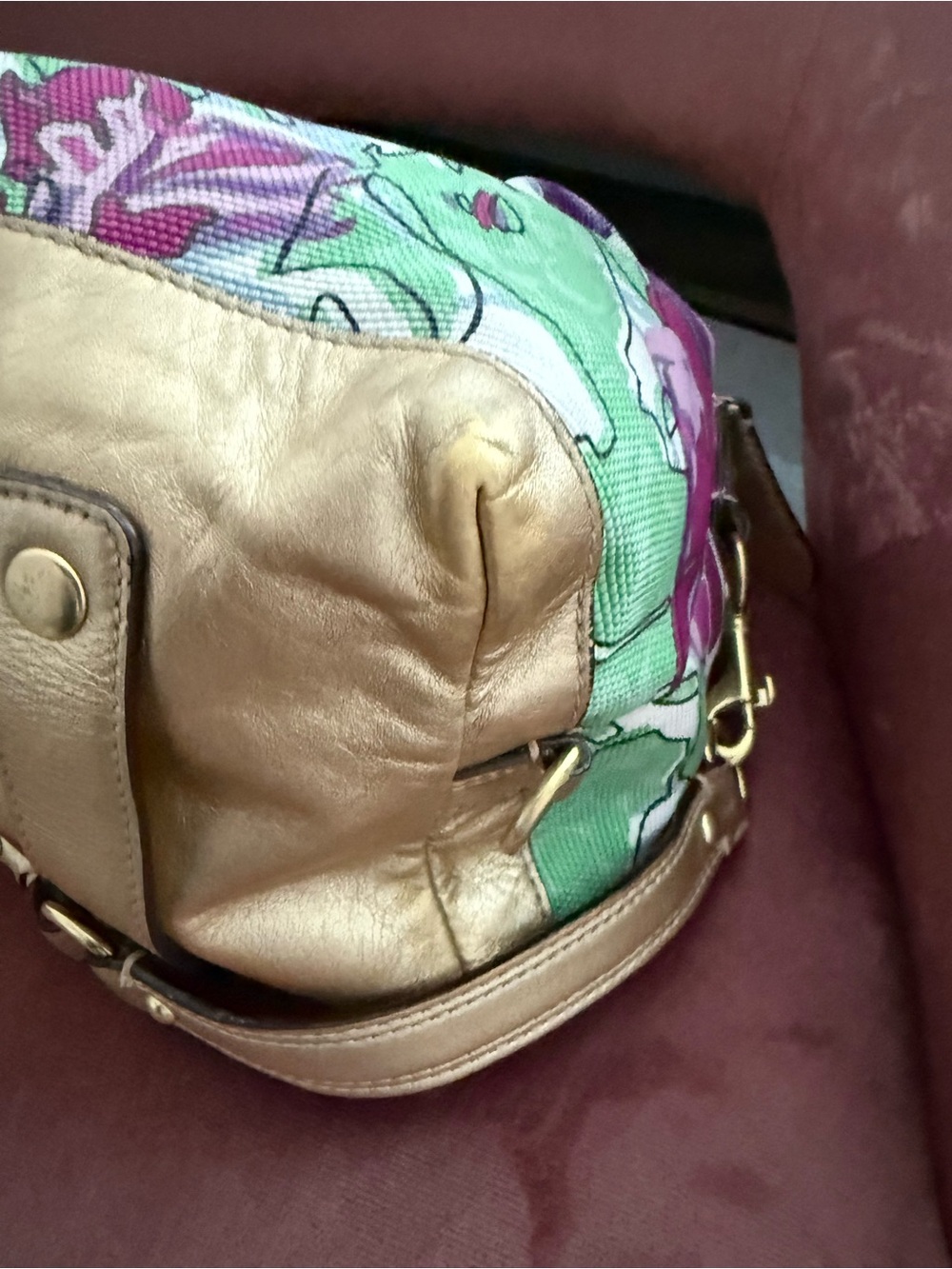 Coach Sabrina Floral Satchel - Picture 5 of 7